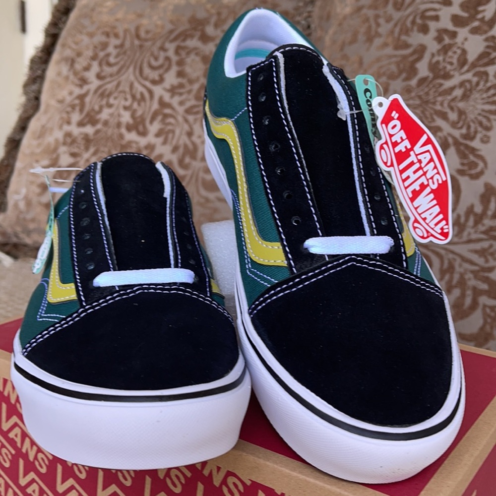 Vans Comfycush Old Skool Ftr Strd/Black/Trwht Men’ - Picture 10 of 16